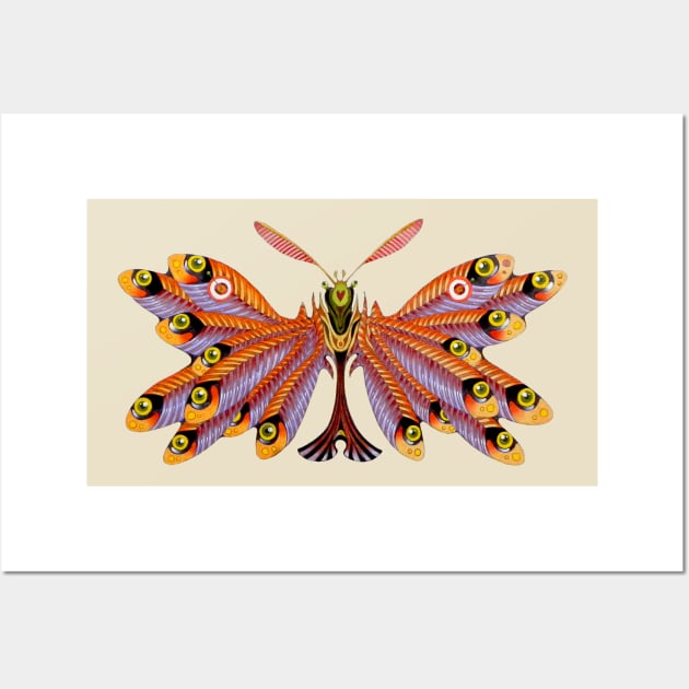 anchovies butterfly Wall Art by federicocortese